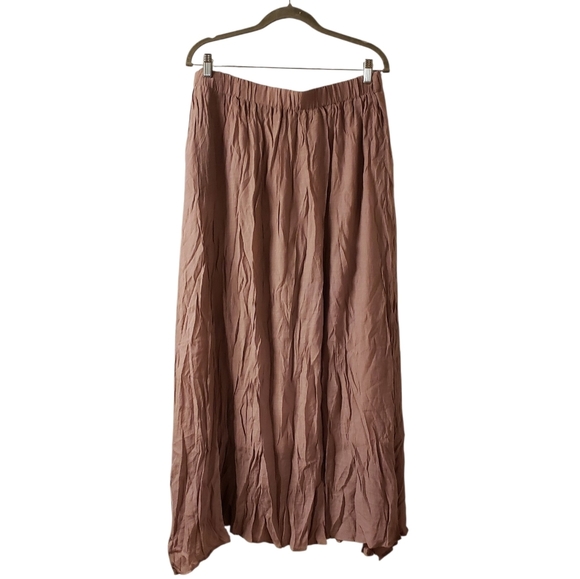 NEW! Beautiful Flowing Tan Maxi Skirt - Picture 6 of 6